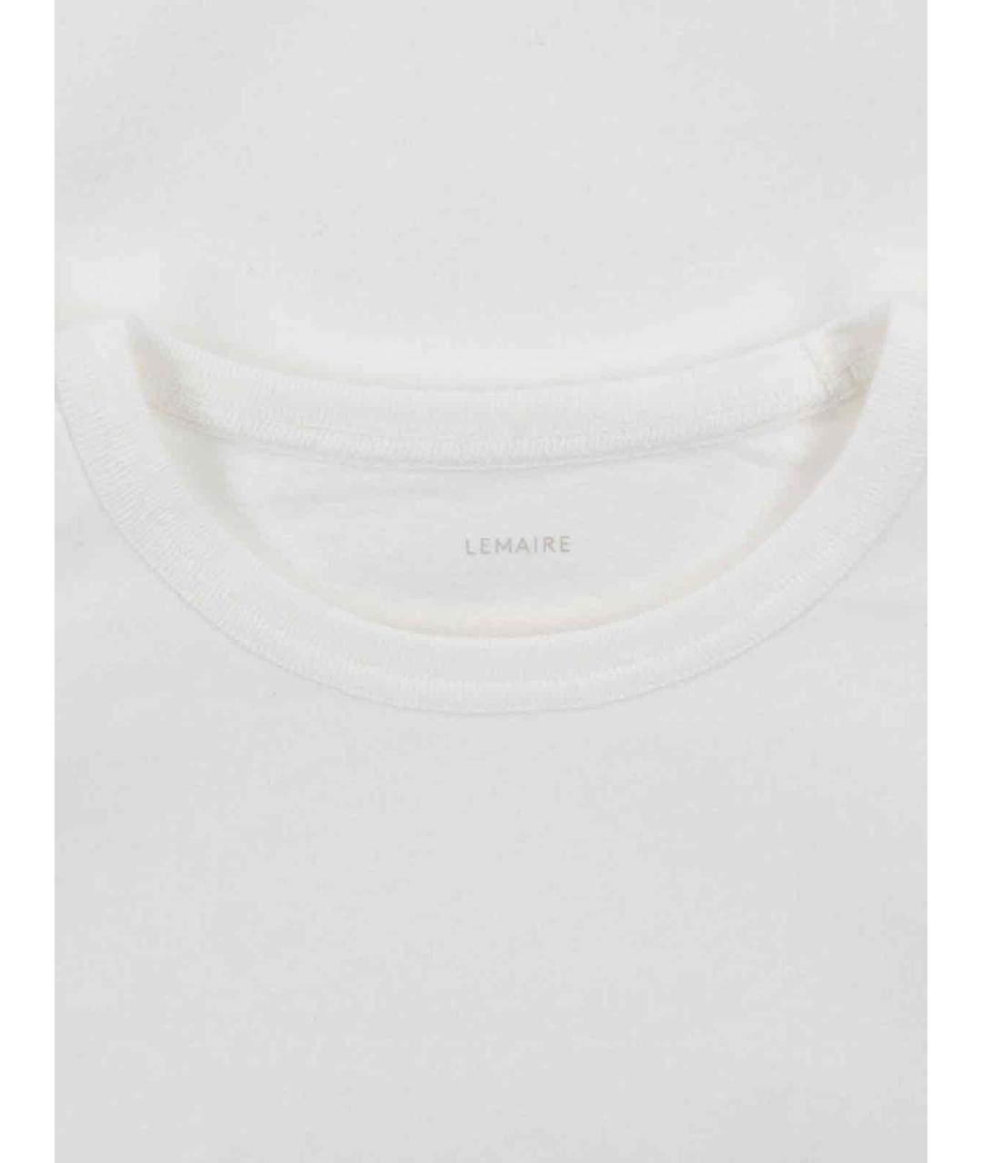 LEMAIRE Белая хлопковая футболка, фото 3