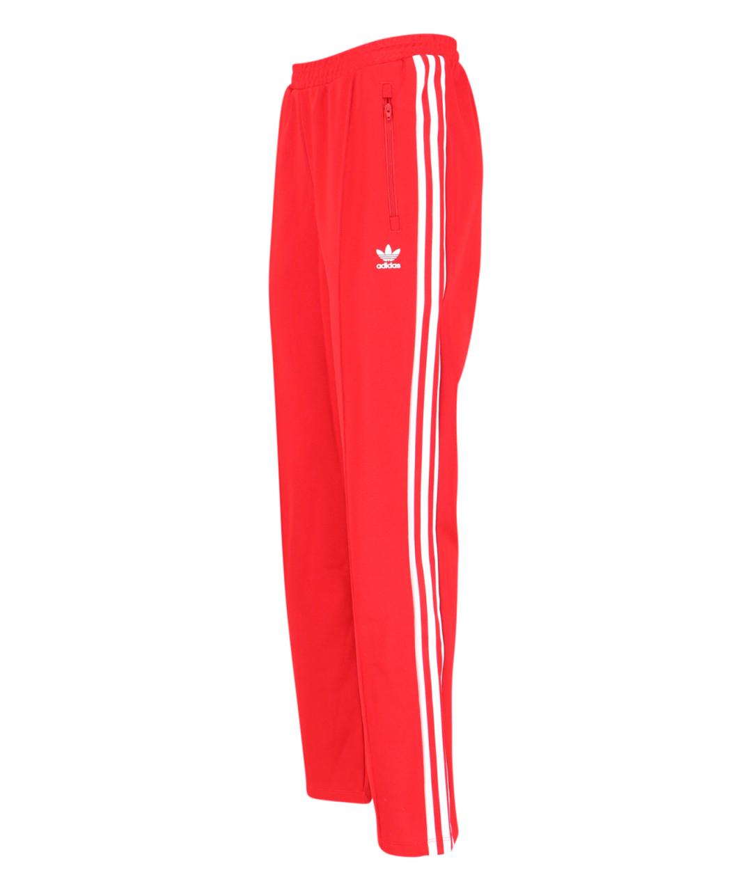 ADIDAS Красные хлопковые прямые брюки, фото 3