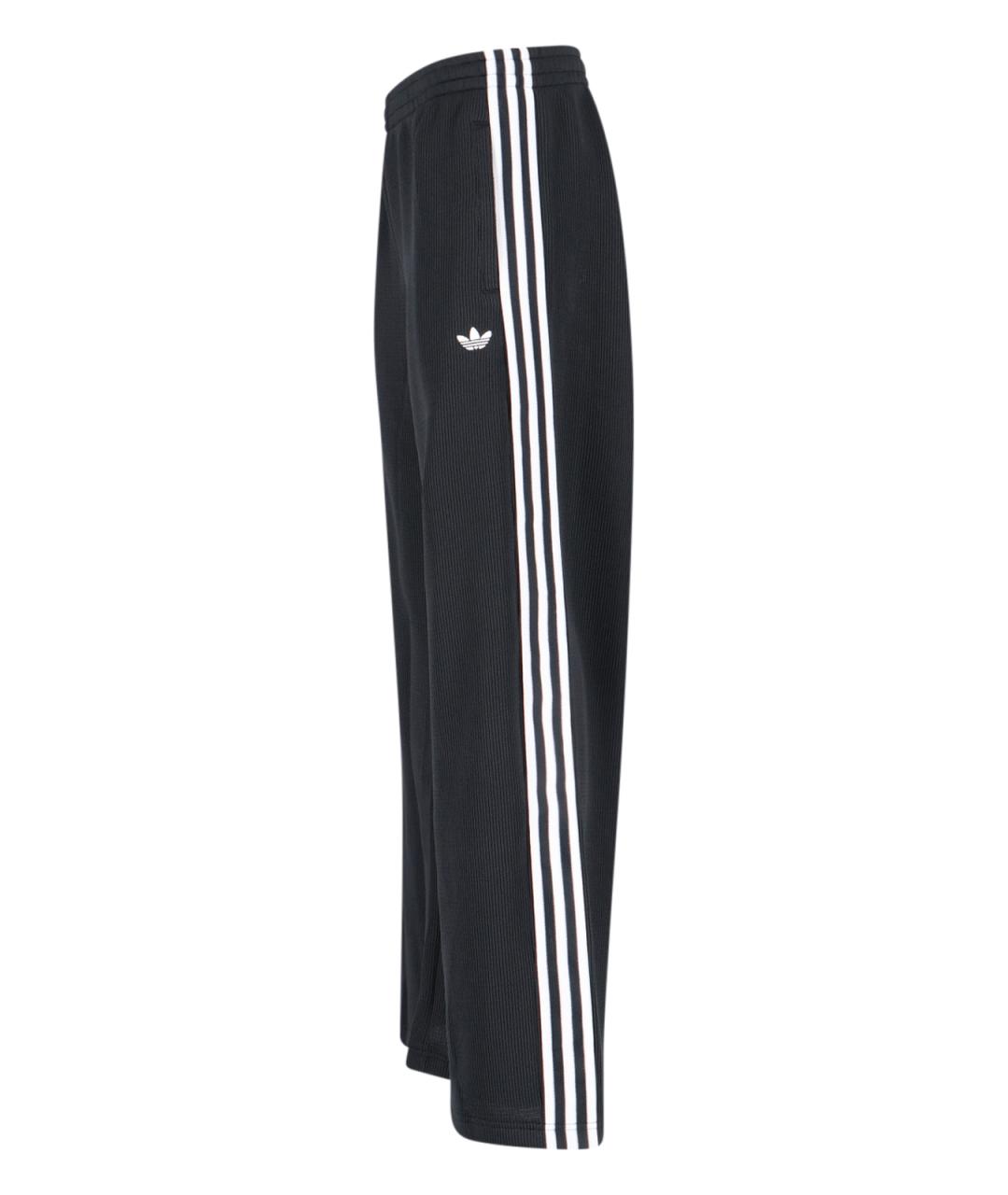 ADIDAS Черные полиэстеровые прямые брюки, фото 3