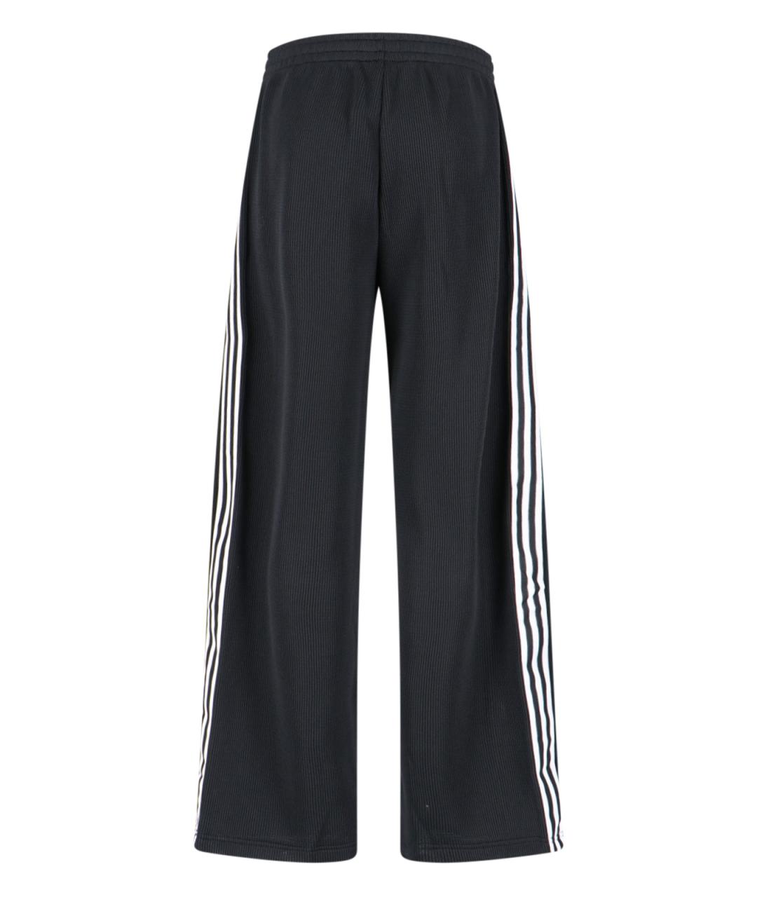 ADIDAS Черные полиэстеровые прямые брюки, фото 2