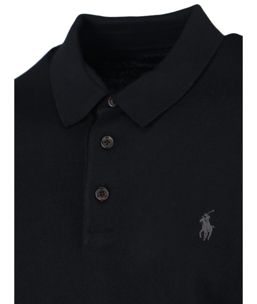POLO RALPH LAUREN Черный шерстяной джемпер / свитер, фото 3