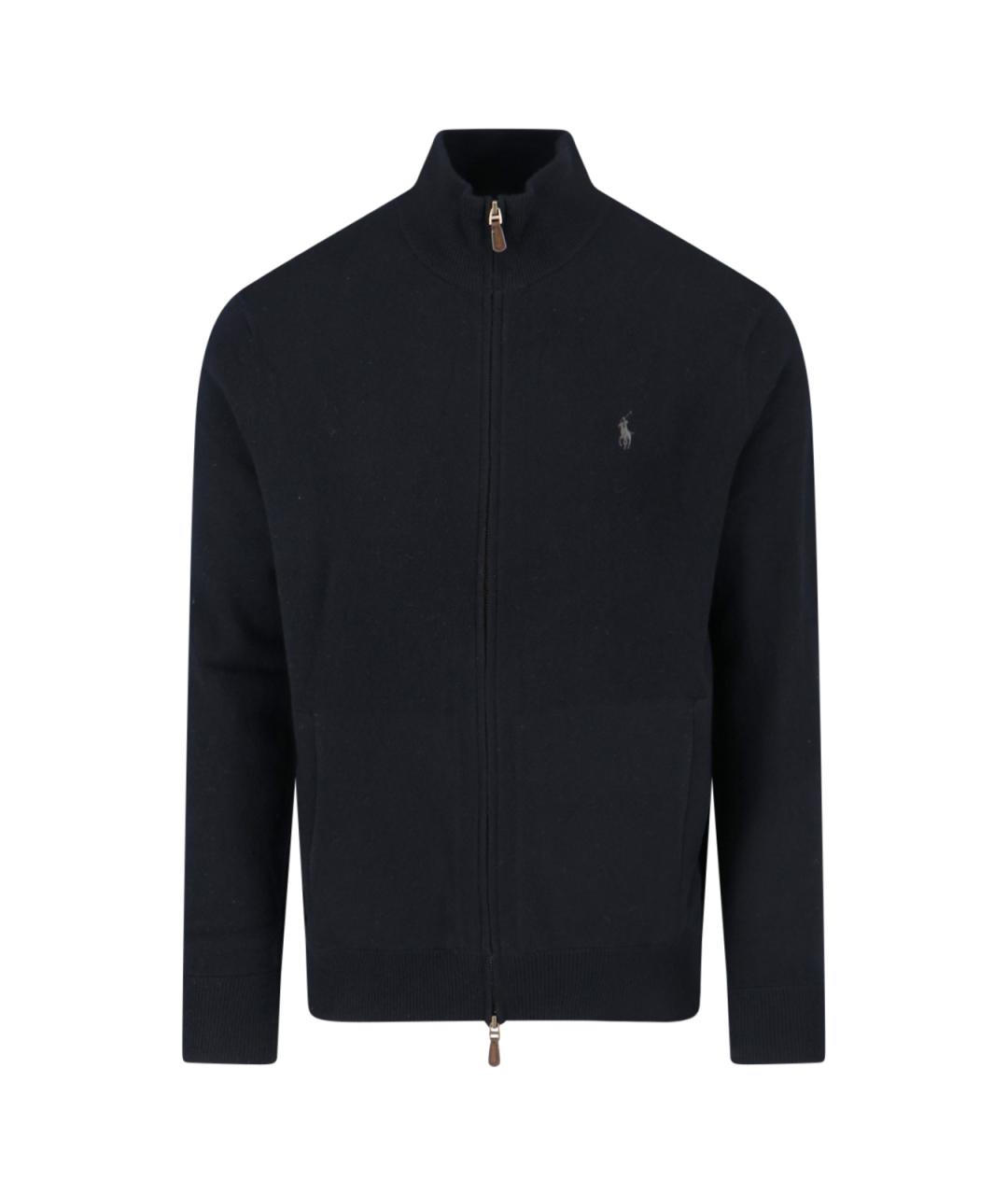 POLO RALPH LAUREN Черный шерстяной кардиган, фото 1