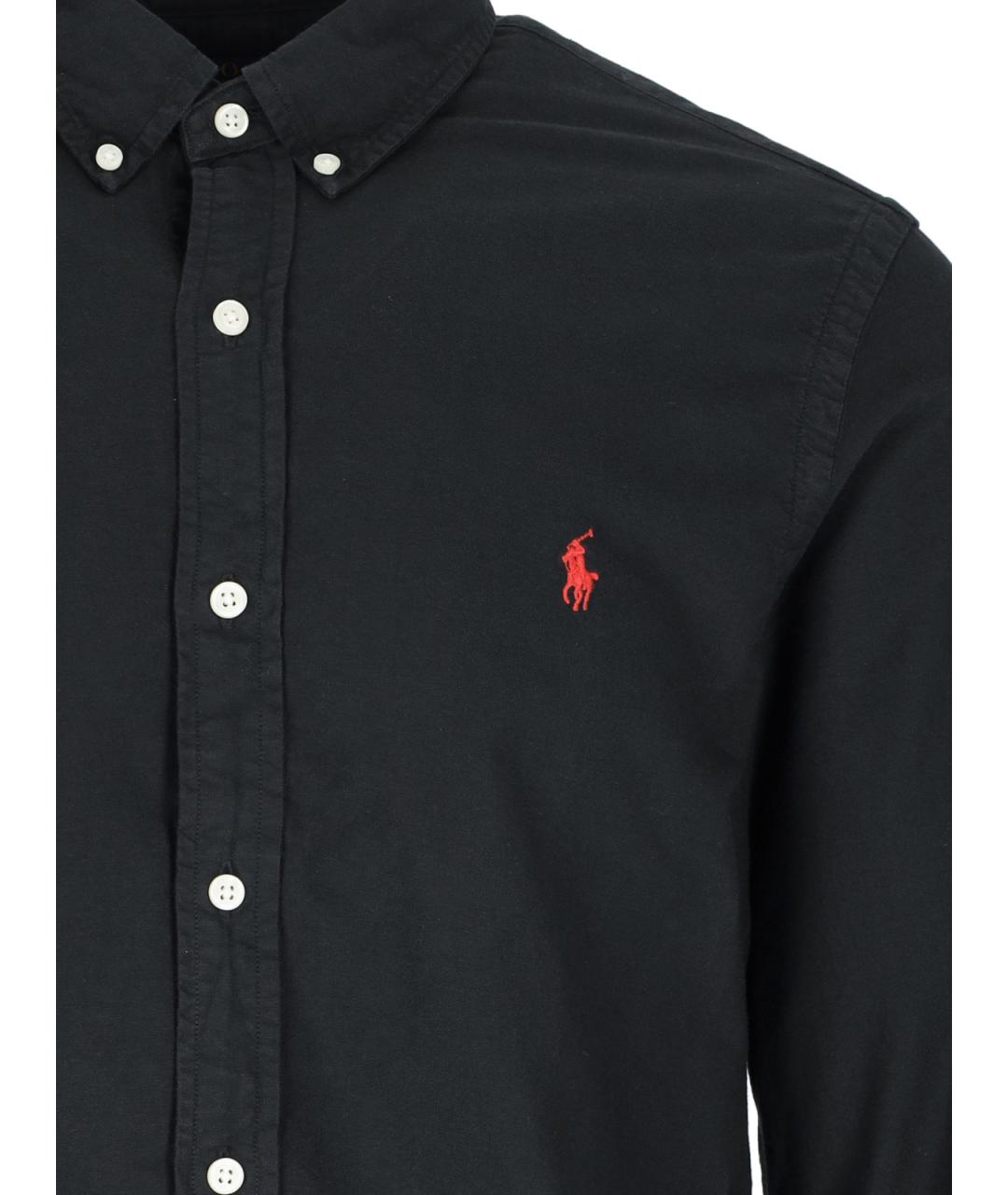 POLO RALPH LAUREN Черная хлопковая кэжуал рубашка, фото 3