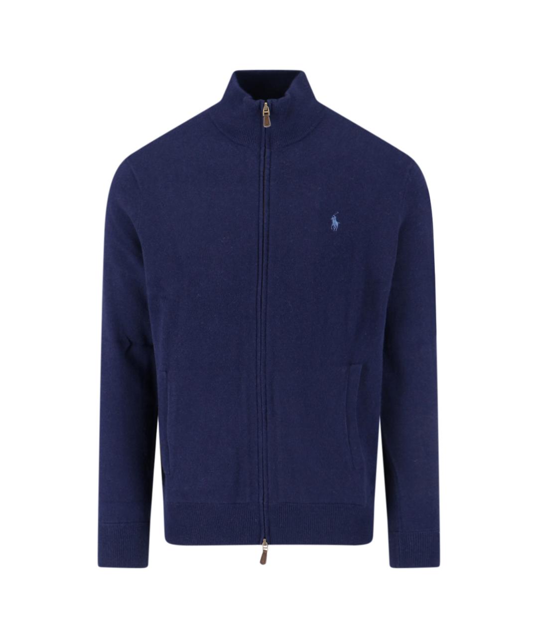 POLO RALPH LAUREN Синий шерстяной кардиган, фото 1