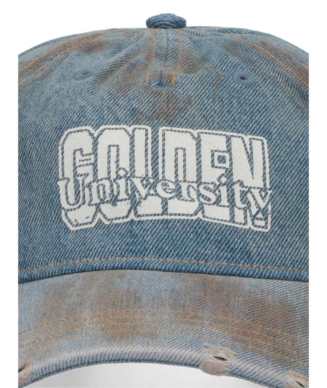 GOLDEN GOOSE DELUXE BRAND Голубая хлопковая кепка/бейсболка, фото 3