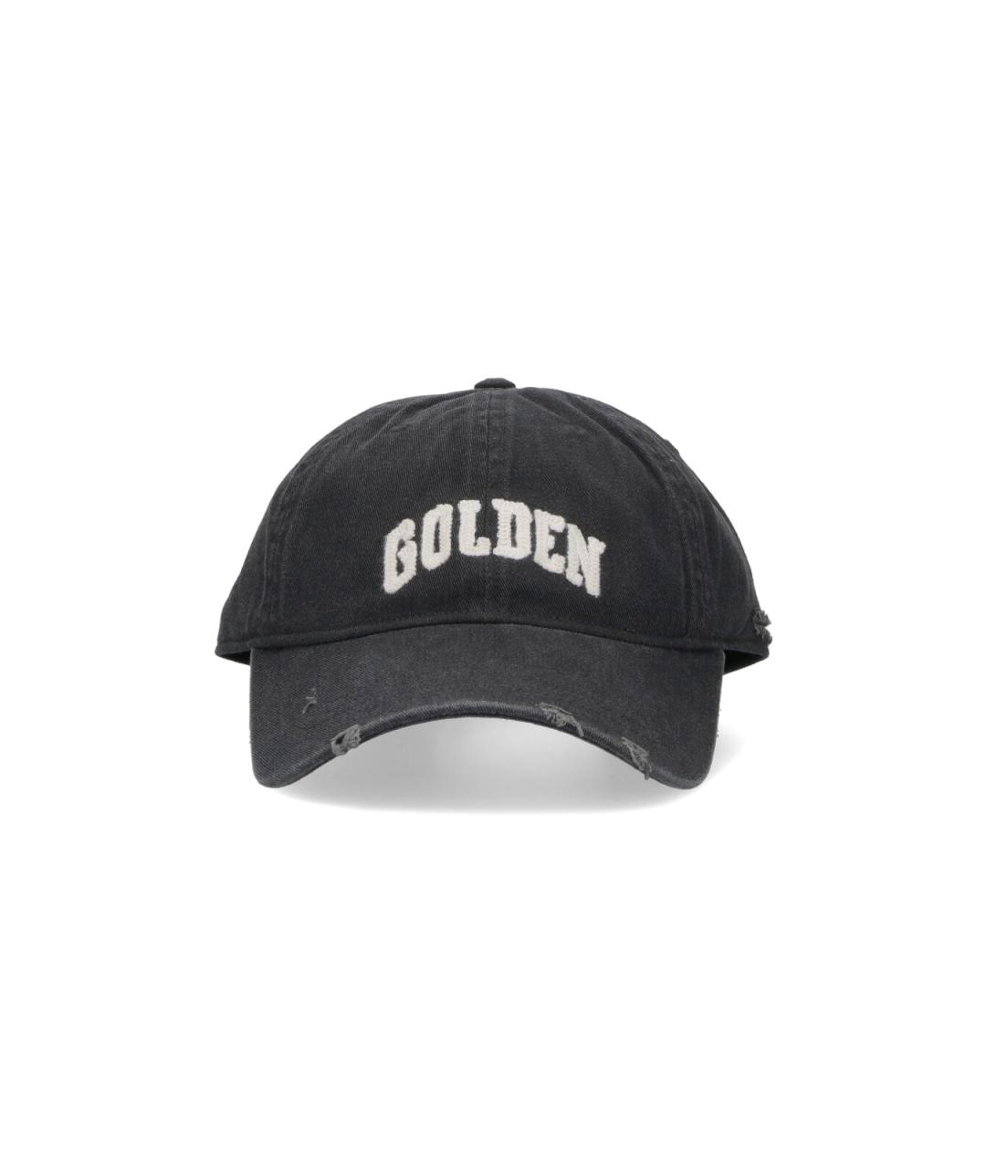 GOLDEN GOOSE DELUXE BRAND Антрацитовая хлопковая кепка/бейсболка, фото 1