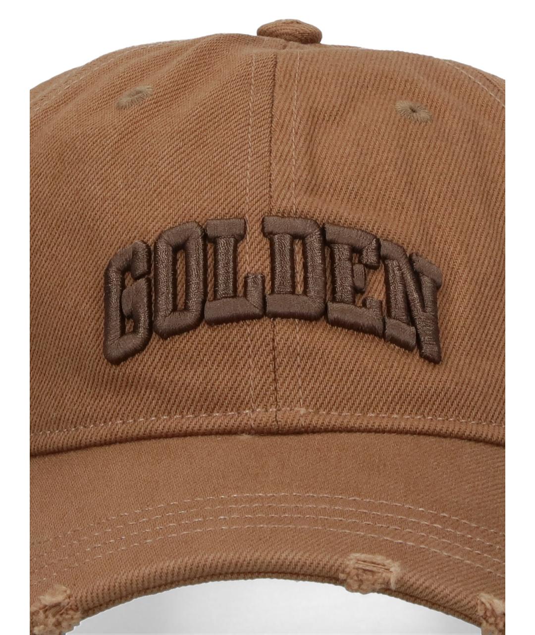 GOLDEN GOOSE DELUXE BRAND Коричневая хлопковая кепка/бейсболка, фото 3