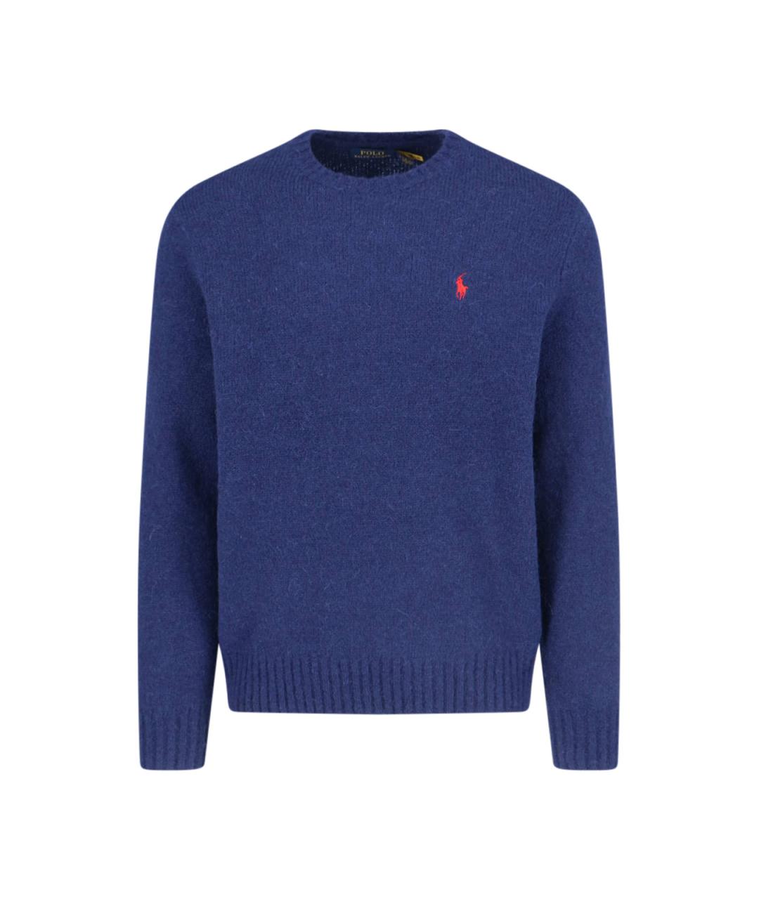 POLO RALPH LAUREN Синий шерстяной джемпер / свитер, фото 1
