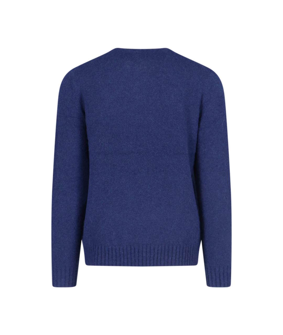 POLO RALPH LAUREN Синий шерстяной джемпер / свитер, фото 2