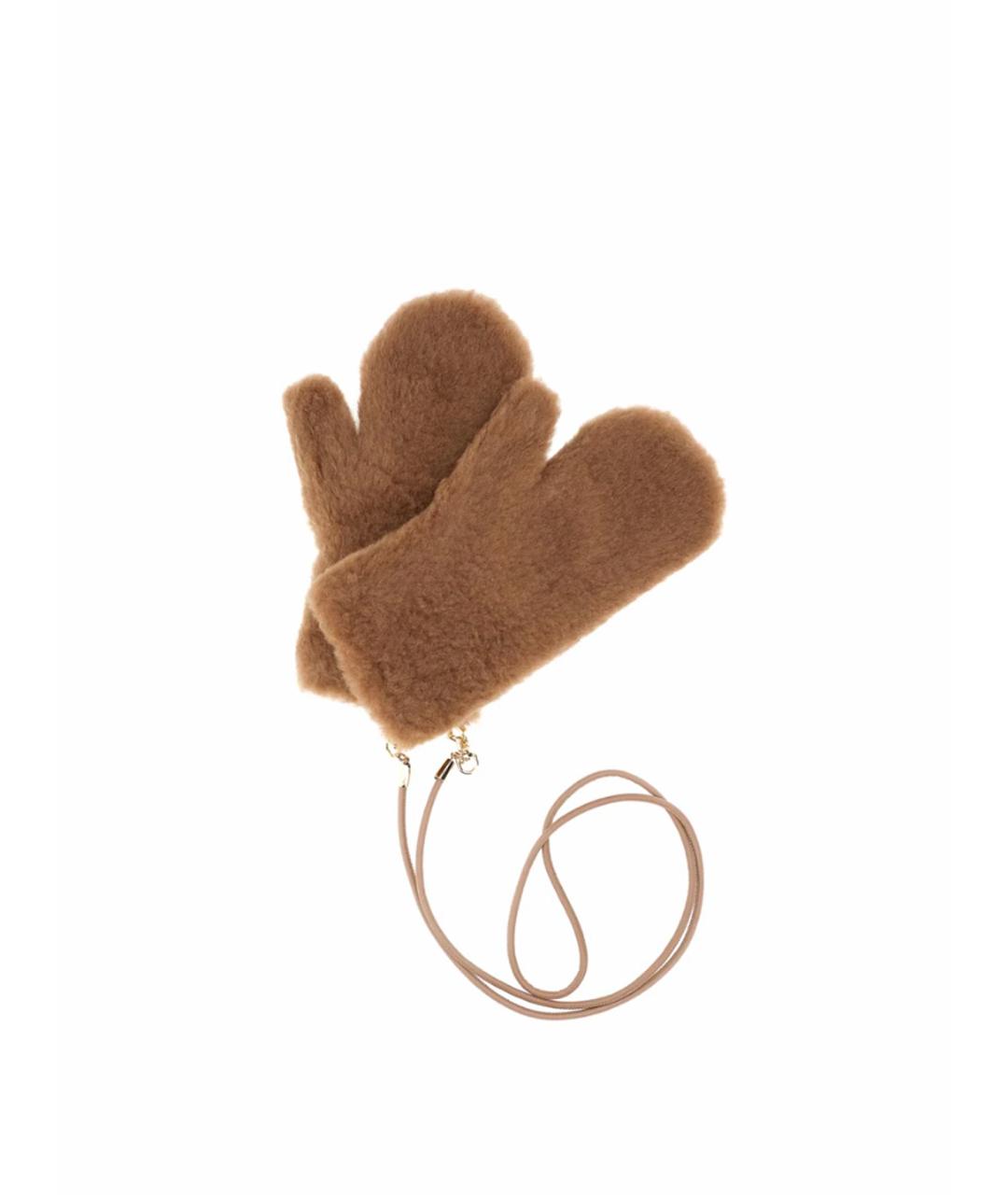 MAX MARA Коричневые перчатки, фото 1