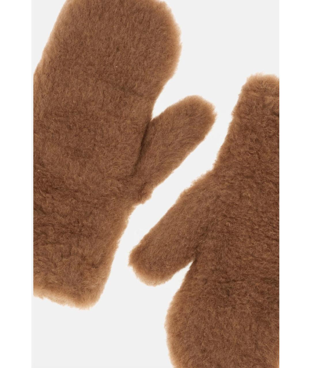 MAX MARA Коричневые перчатки, фото 2