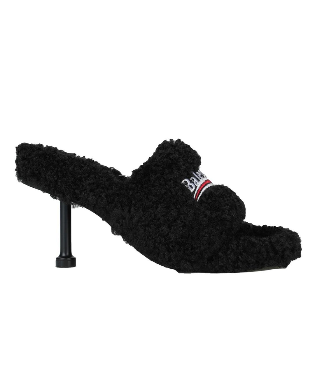 BALENCIAGA Черные мюли, фото 5