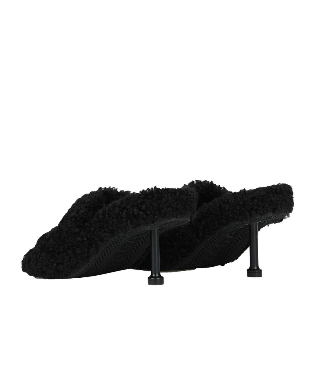 BALENCIAGA Черные мюли, фото 4