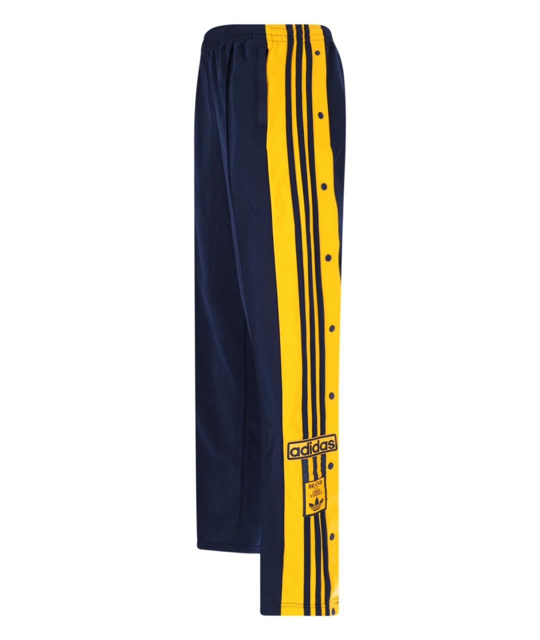ADIDAS Темно-синие полиэстеровые прямые брюки, фото 3
