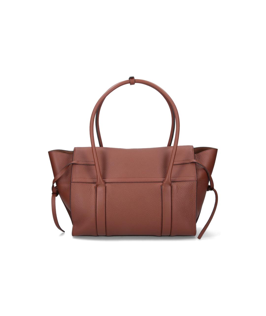 MULBERRY Коричневая кожаная сумка тоут, фото 3