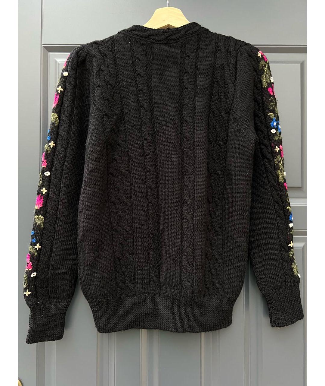 SAINT LAURENT Черный шерстяной джемпер / свитер, фото 3