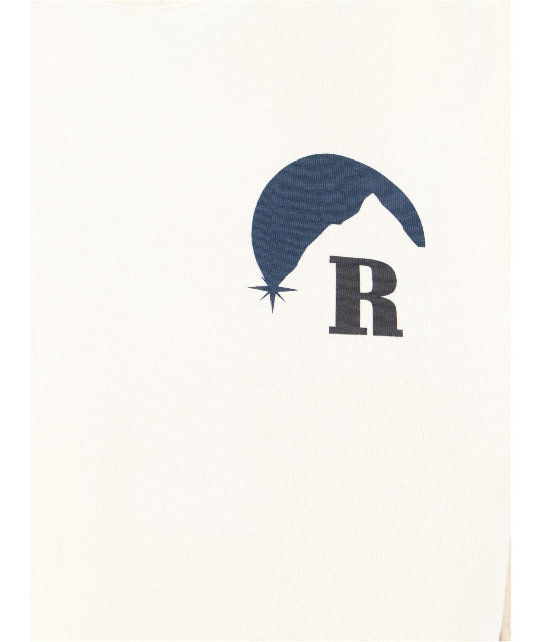 RHUDE Белая хлопковая футболка, фото 3