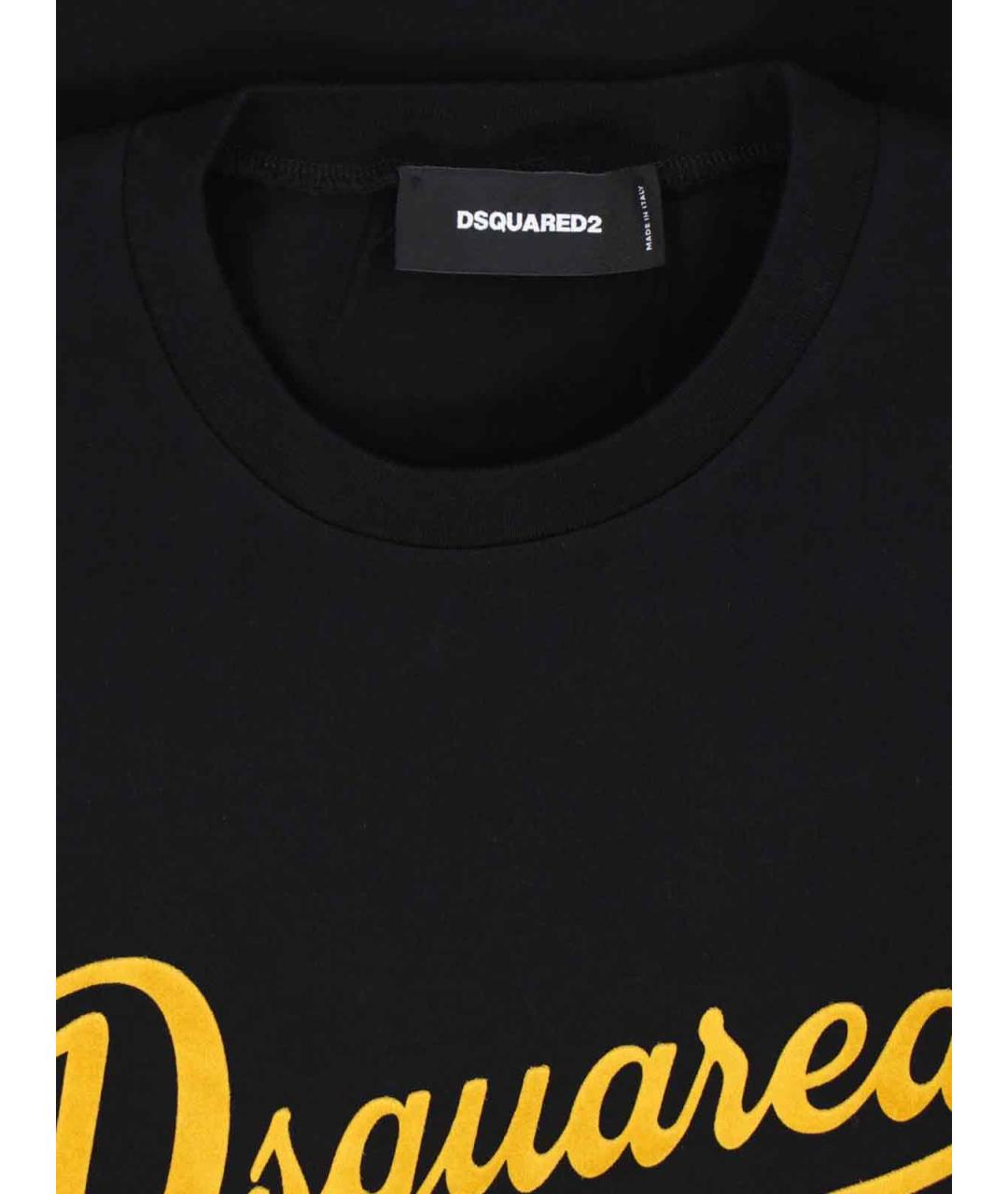 DSQUARED2 Черная хлопковая футболка, фото 3