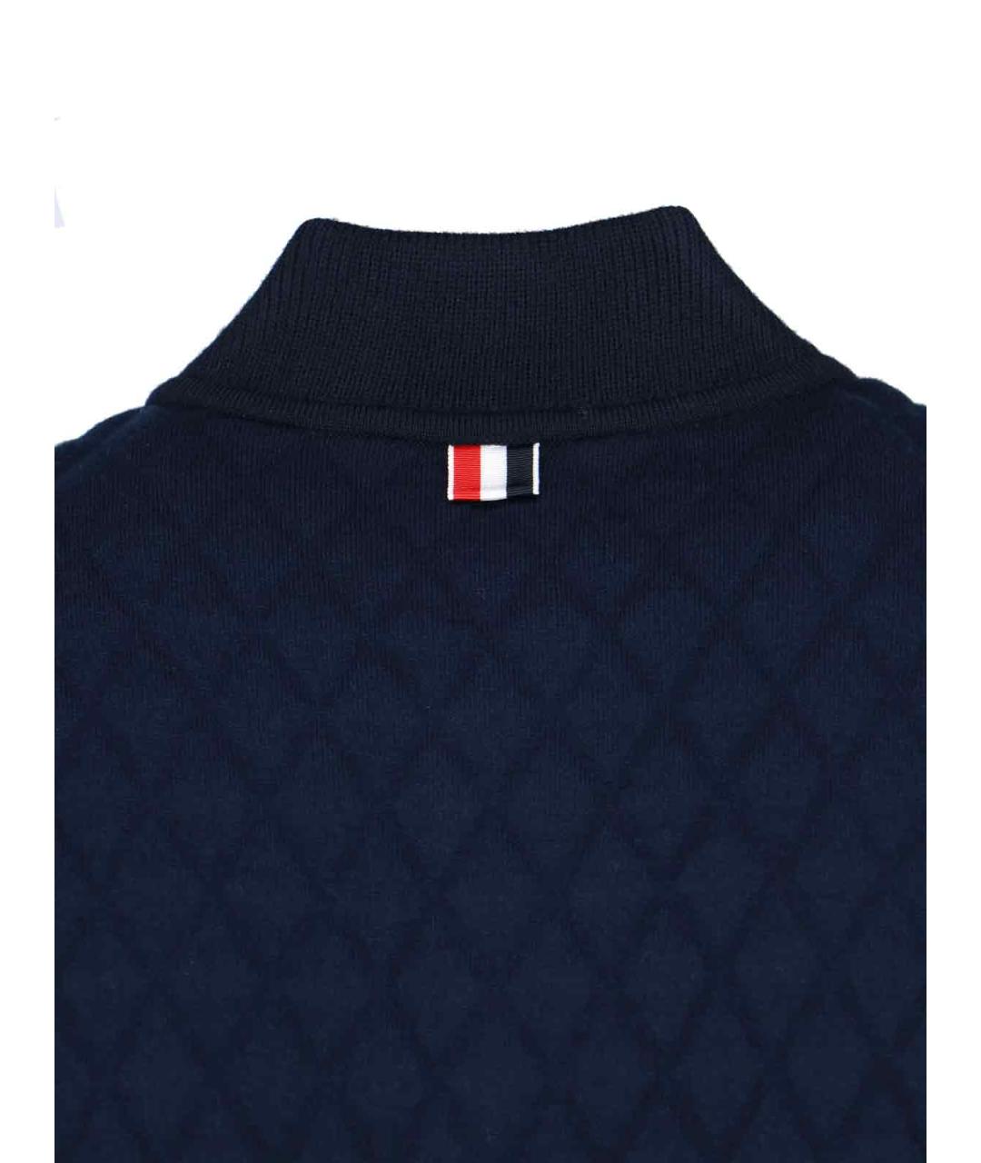 THOM BROWNE Синяя шерстяная куртка, фото 3