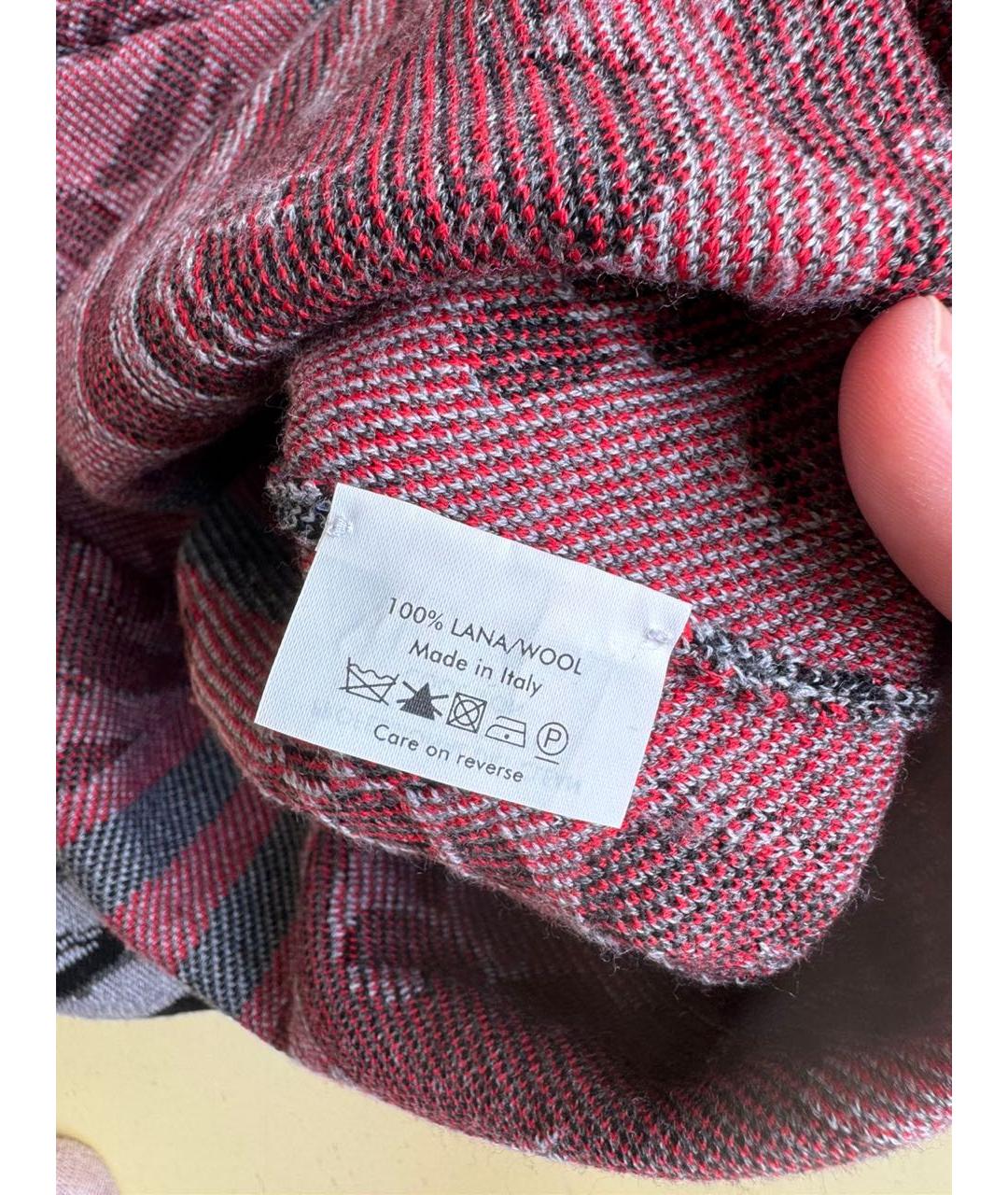 ALEXANDER MCQUEEN Мульти шерстяное повседневное платье, фото 4
