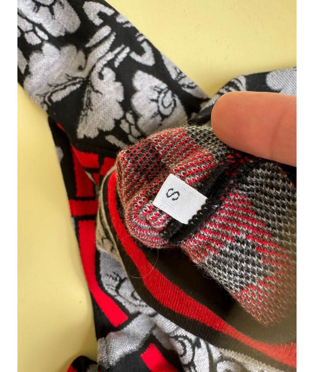 ALEXANDER MCQUEEN Мульти шерстяное повседневное платье, фото 3