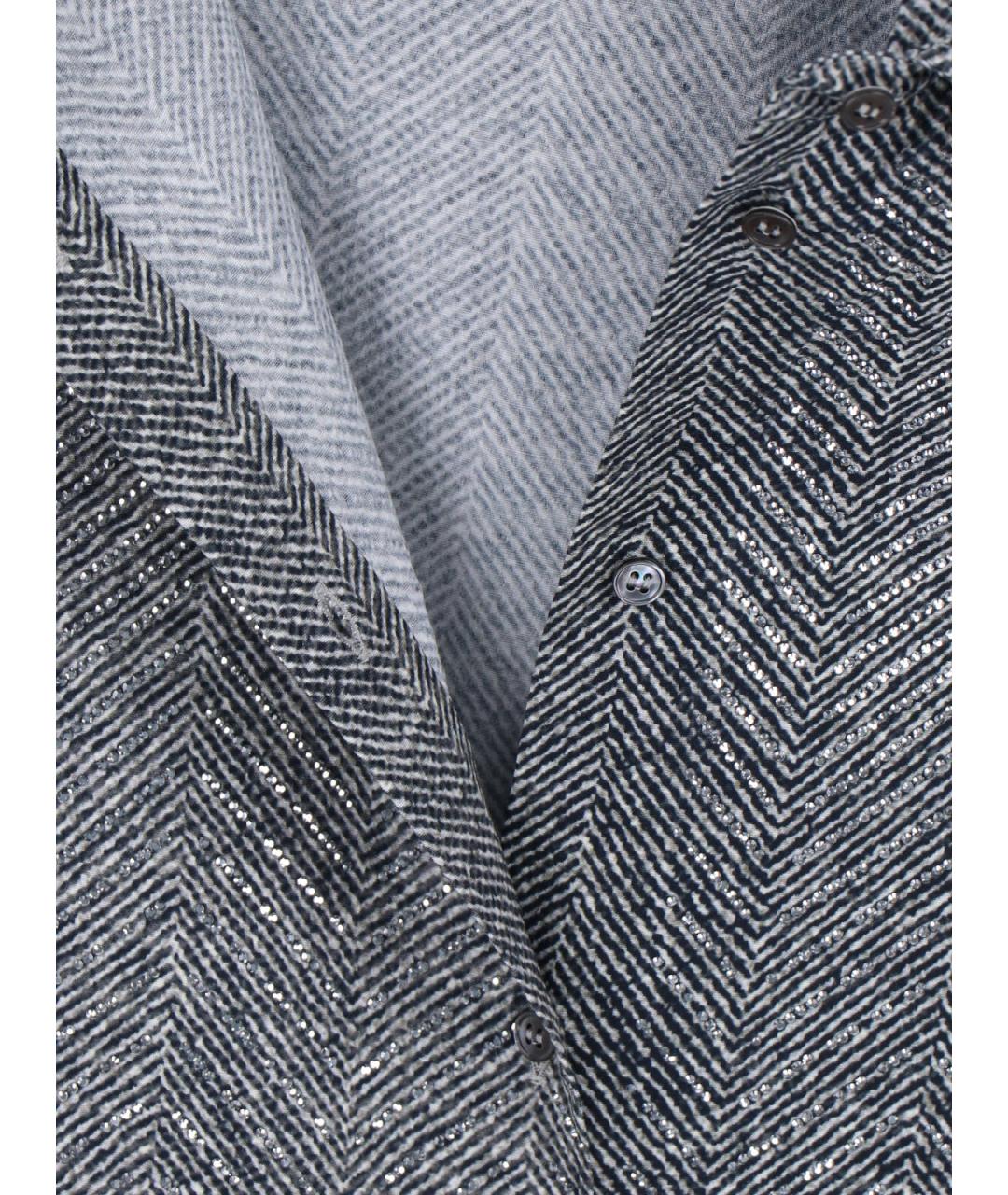 ERMANNO SCERVINO Серая вискозная рубашка, фото 5