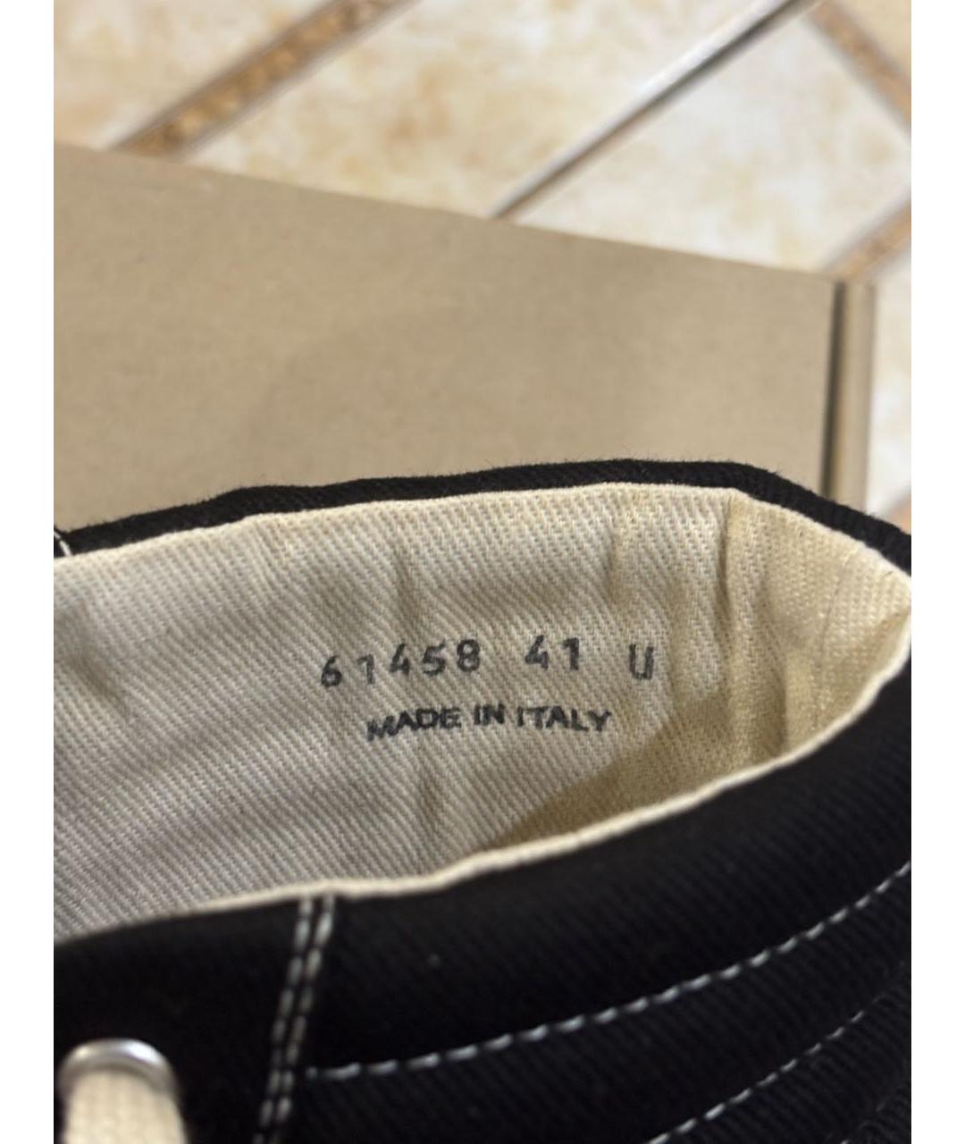 RICK OWENS DRKSHDW Черные текстильные высокие кроссовки / кеды, фото 5