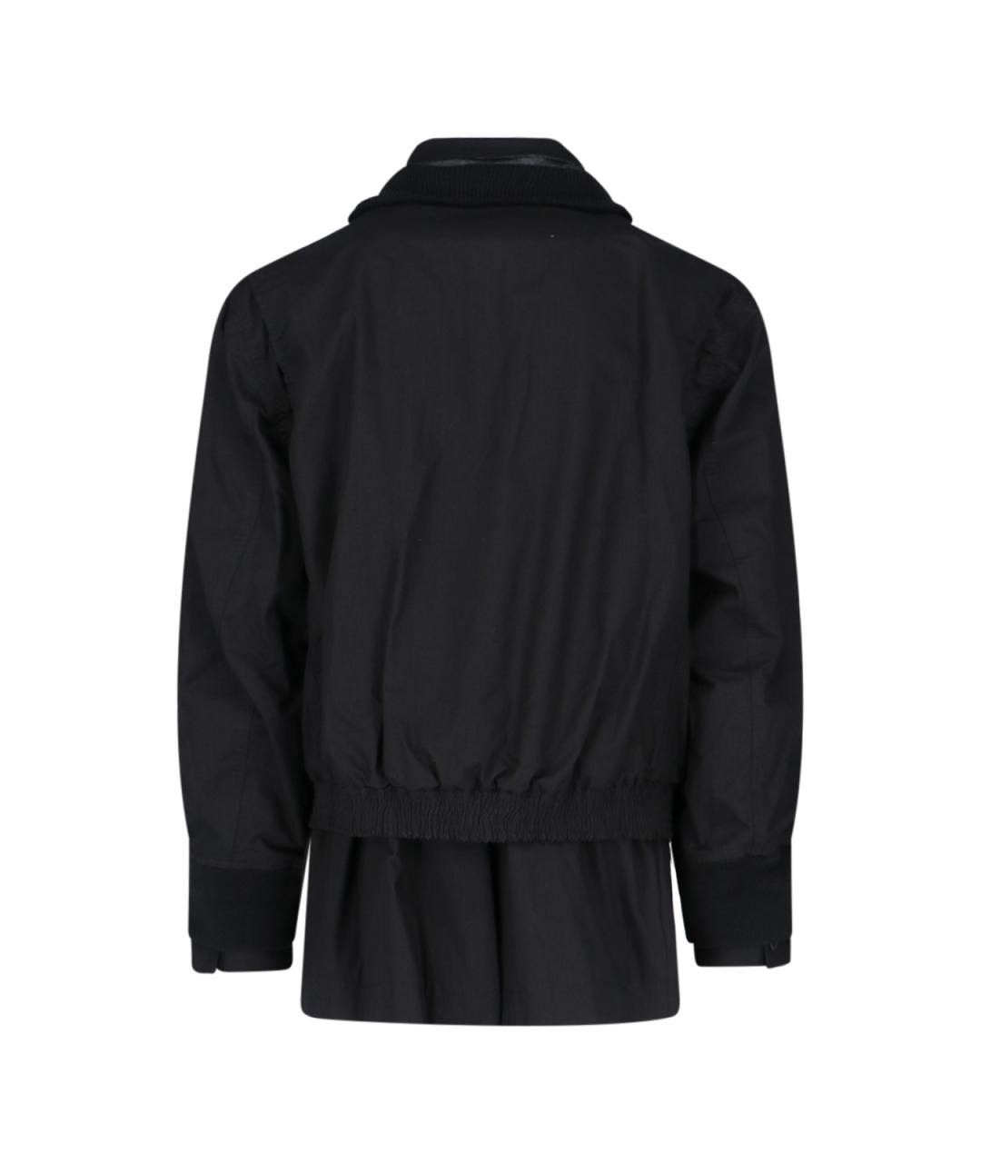 SACAI Черная хлопковая куртка, фото 2