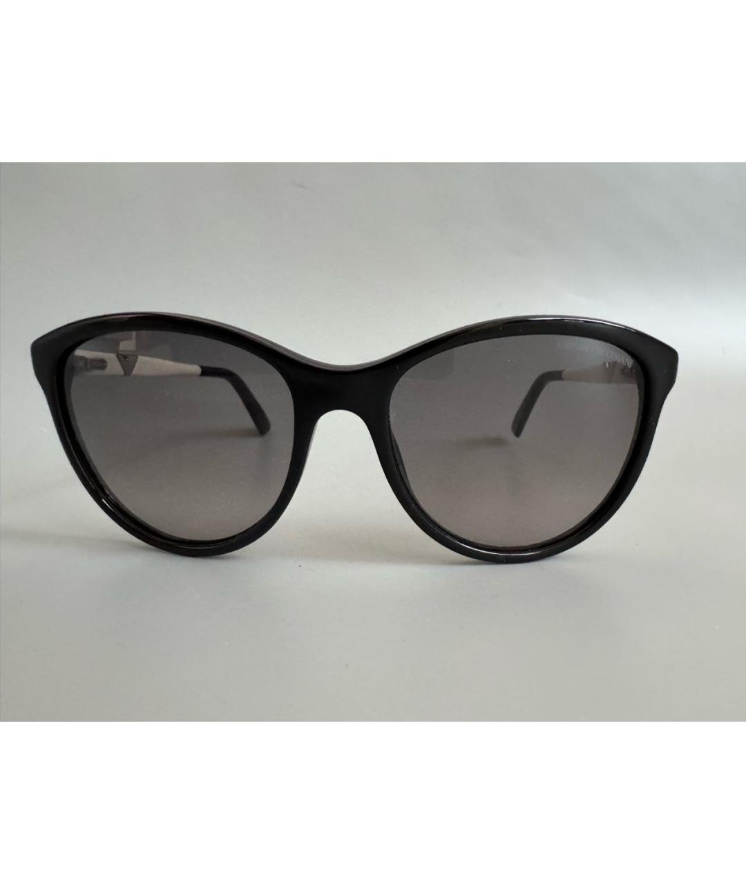 EMPORIO ARMANI Черные пластиковые солнцезащитные очки, фото 5