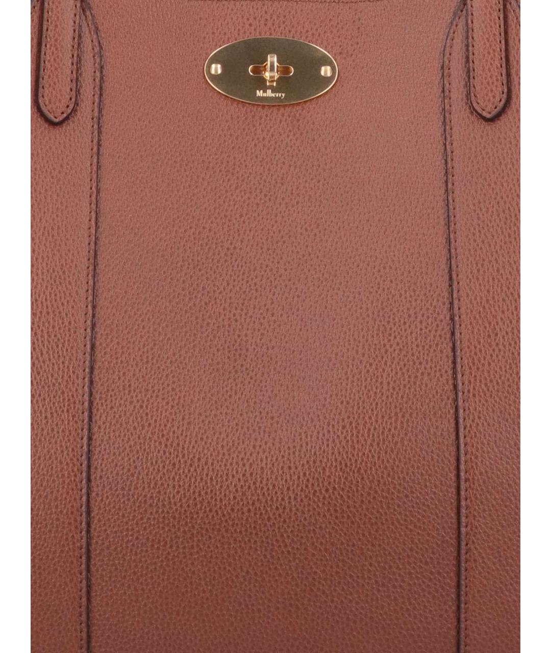 MULBERRY Коричневая кожаная сумка тоут, фото 4