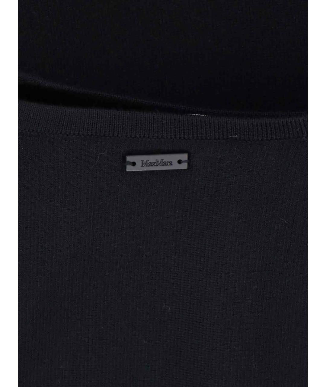 MAX MARA Черный шерстяной джемпер / свитер, фото 3
