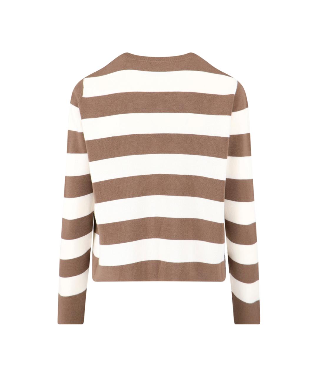 MAX MARA Коричневый шерстяной джемпер / свитер, фото 2