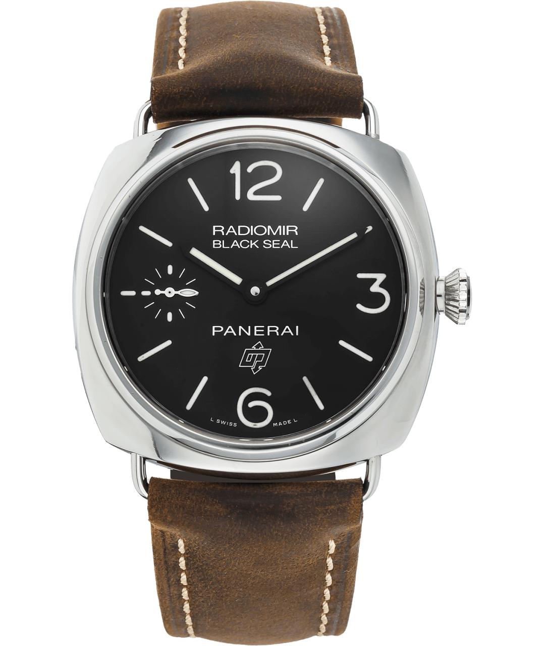 PANERAI Черные стальные часы, фото 1