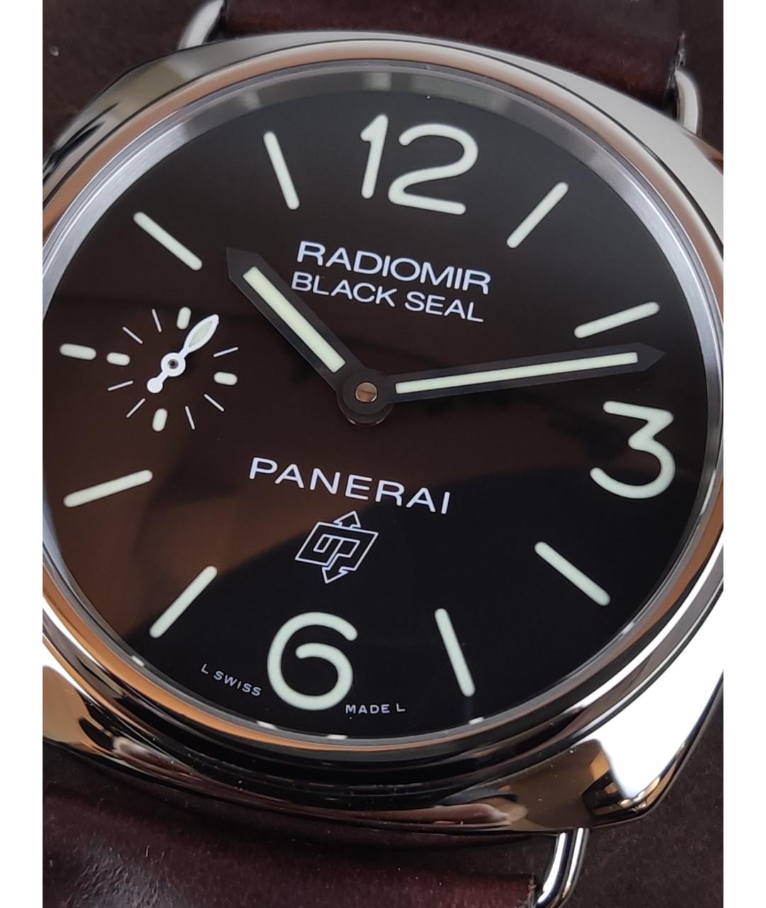 PANERAI Черные стальные часы, фото 2