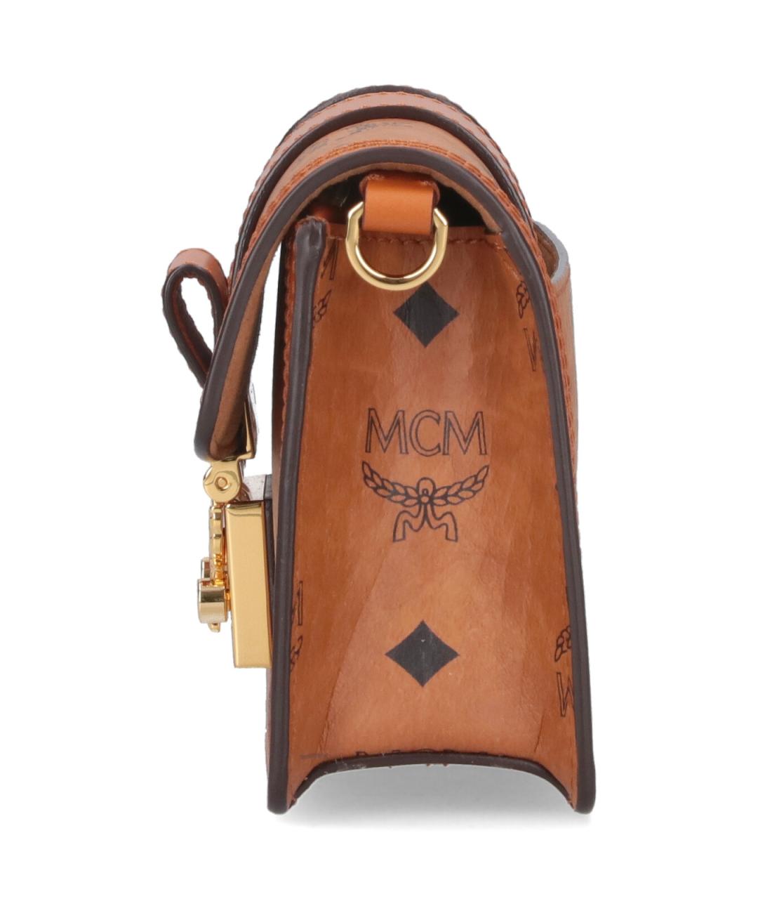 MCM Коричневая сумка через плечо из искусственной кожи, фото 5