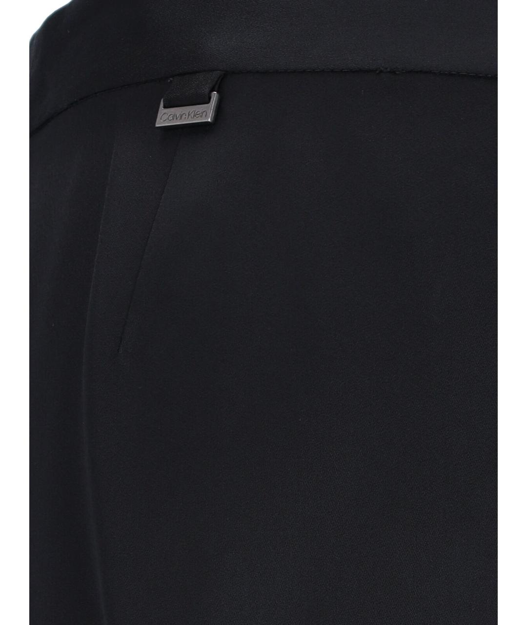CALVIN KLEIN Черная вискозная юбка макси, фото 4