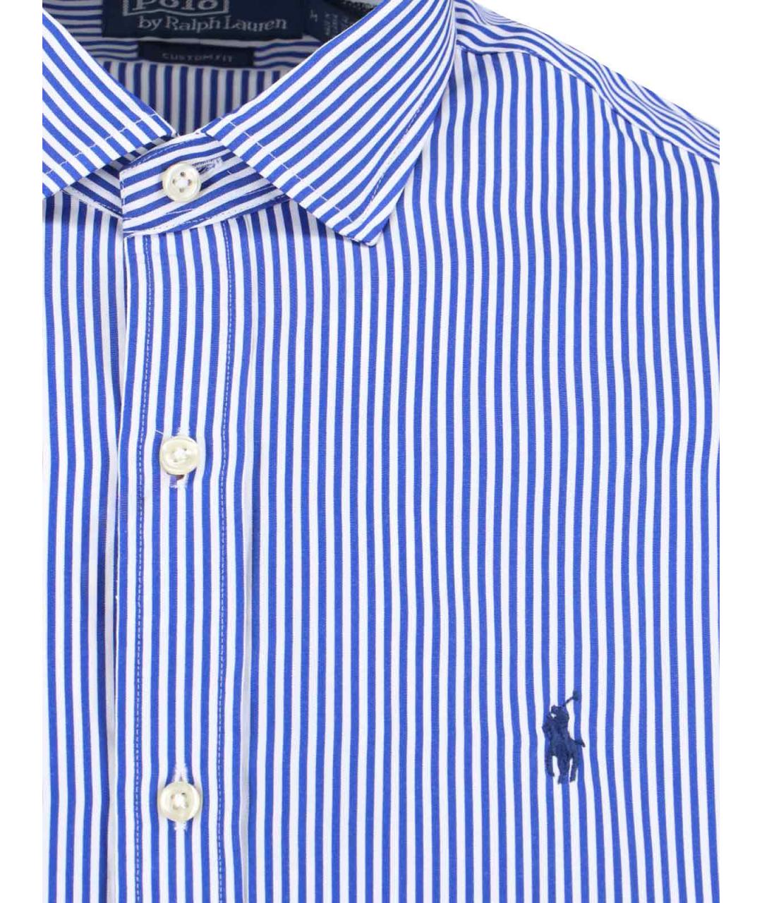 POLO RALPH LAUREN Синяя хлопковая кэжуал рубашка, фото 3