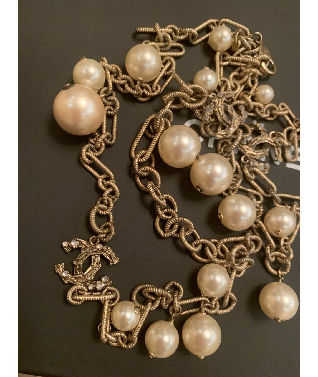 CHANEL Бежевое колье, фото 6