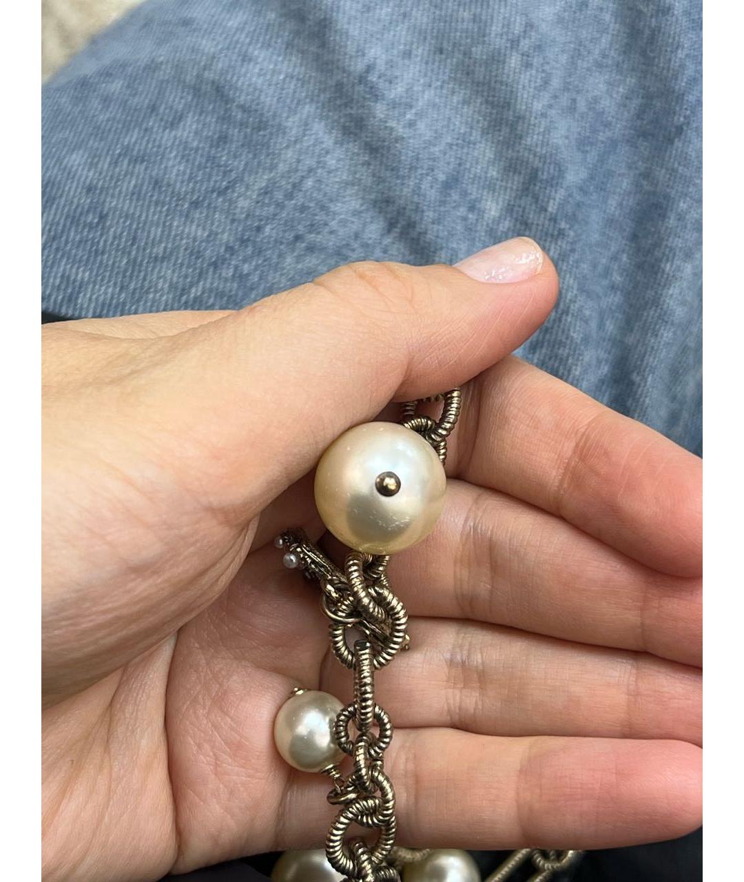 CHANEL Бежевое колье, фото 8