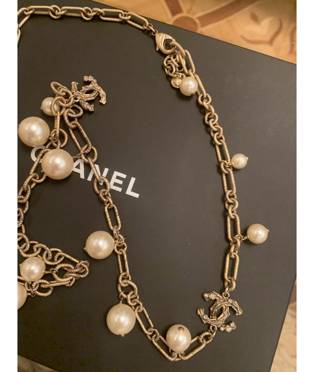 CHANEL Бежевое колье, фото 3