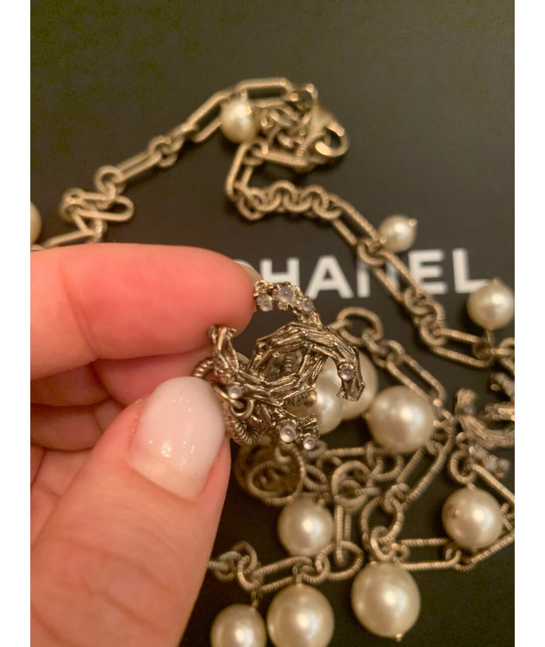 CHANEL Бежевое колье, фото 5