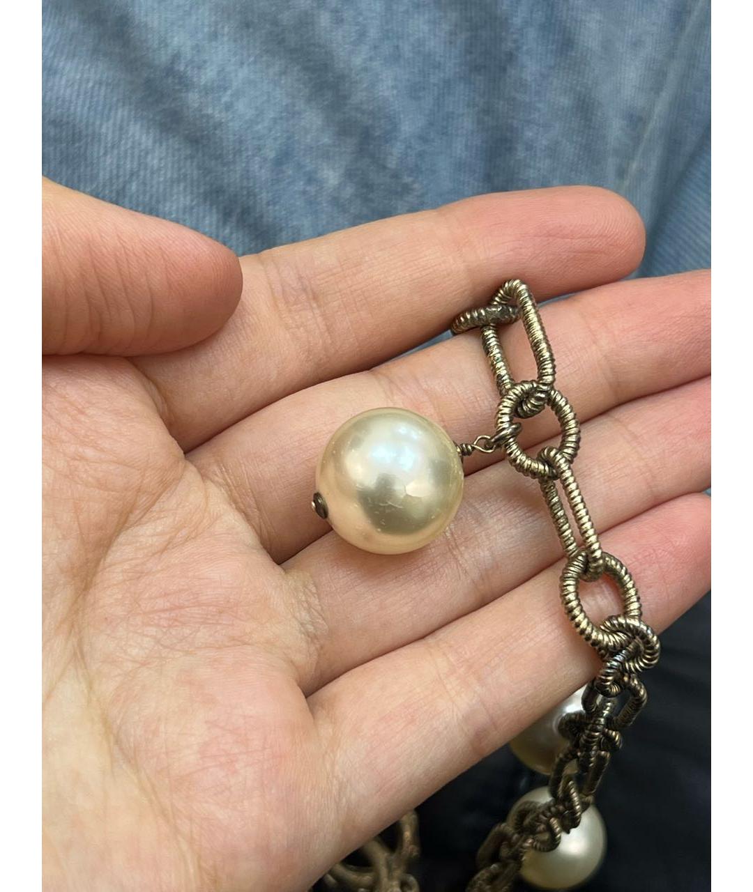 CHANEL Бежевое колье, фото 7