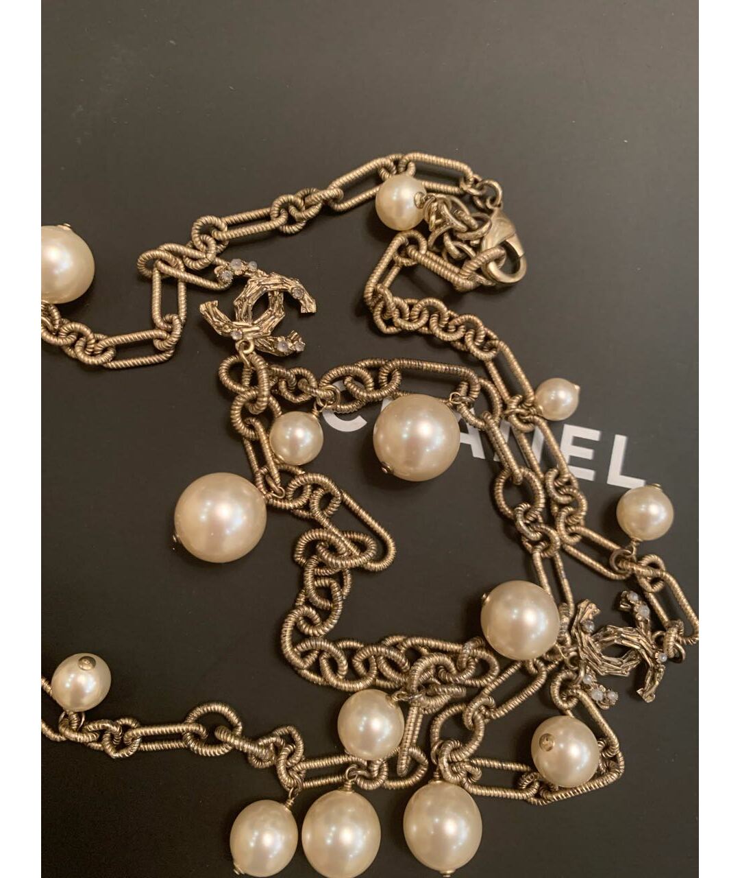 CHANEL Бежевое колье, фото 4