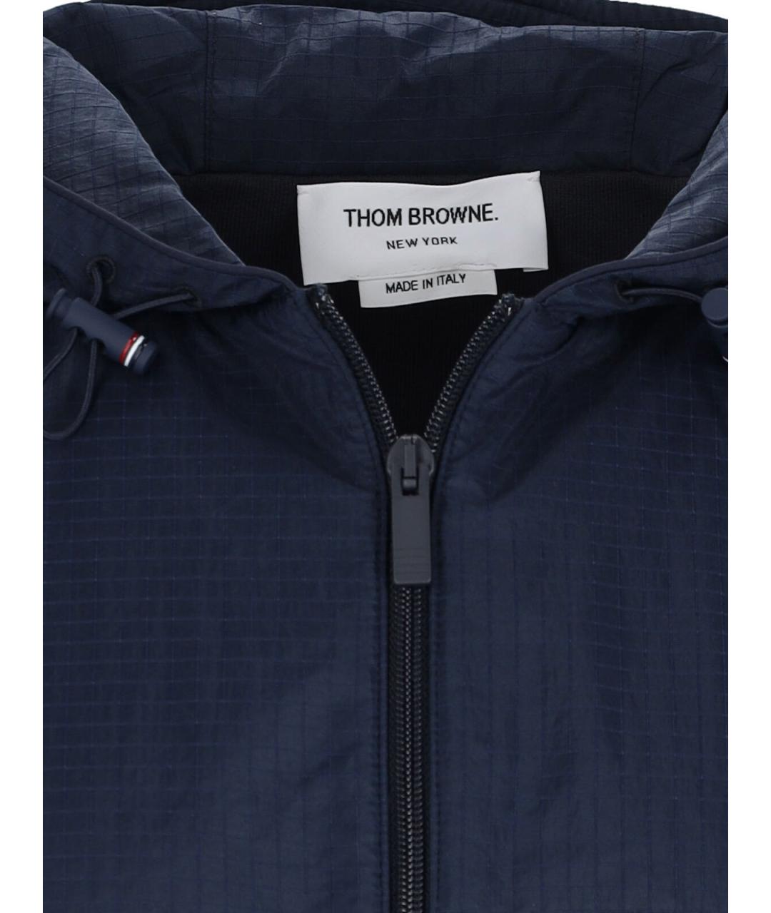 THOM BROWNE Синий полиамидовый жилет, фото 3