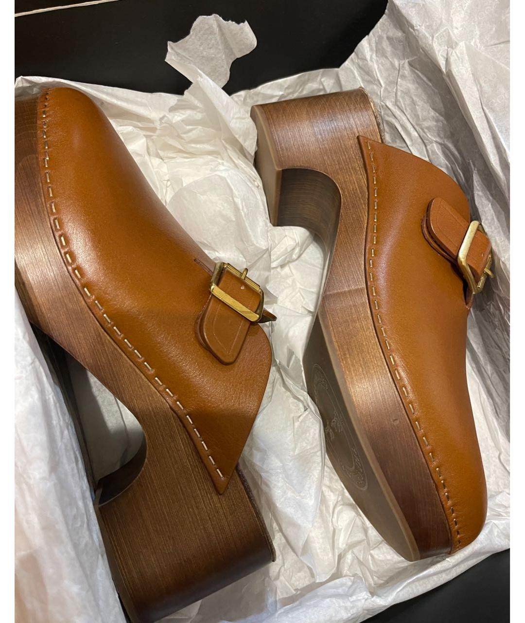GOLDEN GOOSE DELUXE BRAND Кожаные сабо, фото 4