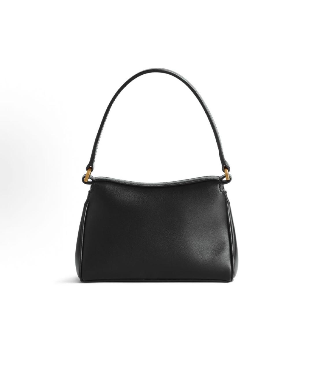 BALENCIAGA Черная кожаная сумка тоут, фото 5