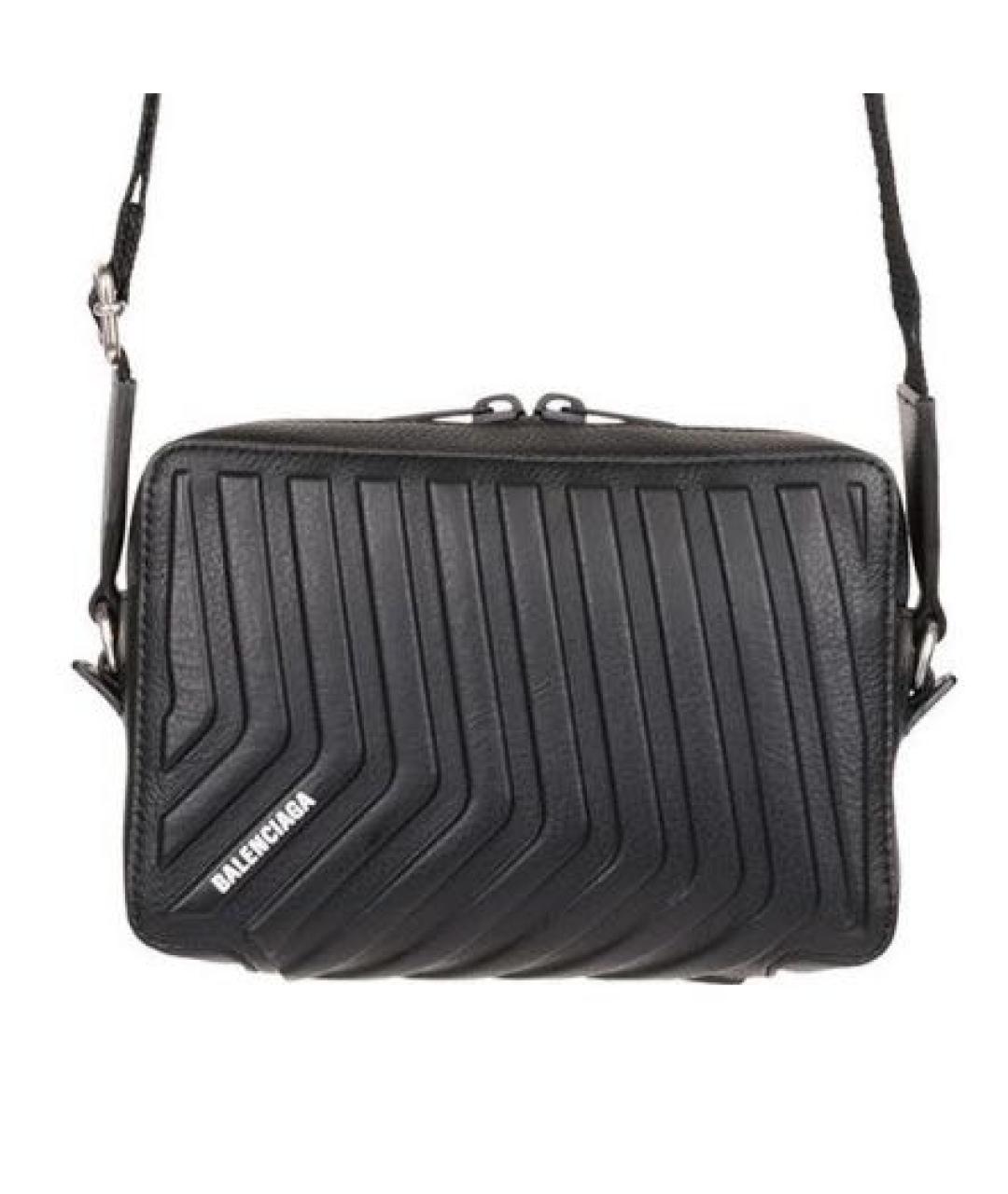 BALENCIAGA Хаки кожаная сумка на плечо, фото 3