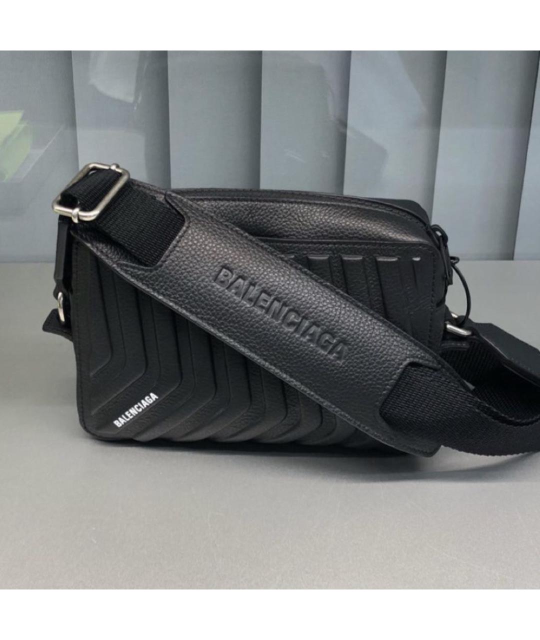 BALENCIAGA Хаки кожаная сумка на плечо, фото 4