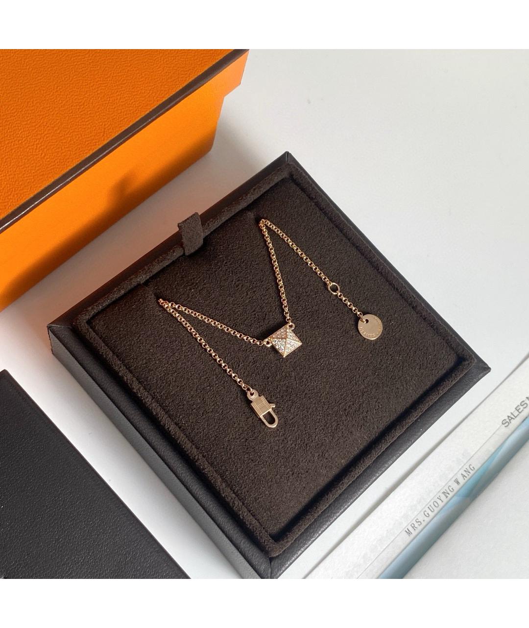 HERMES Золотая подвеска из розового золота, фото 6