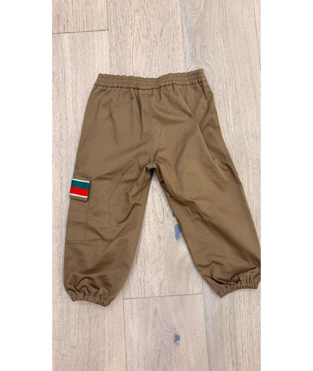 GUCCI KIDS Коричневые брюки и шорты, фото 2